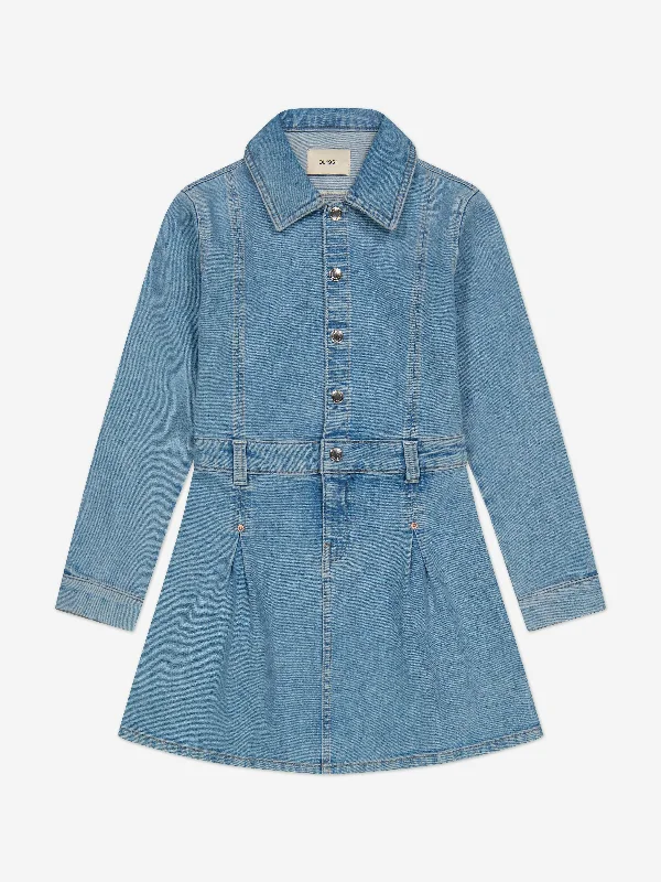 DL1961 Girls Manning Denim Dress in Blue