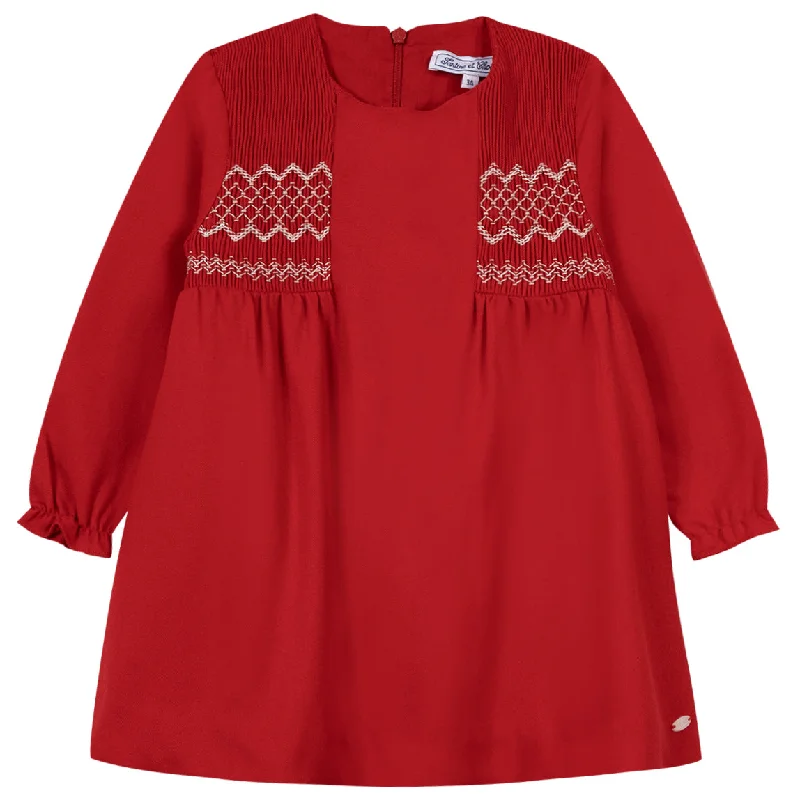 Smocked Holiday Baby Dress