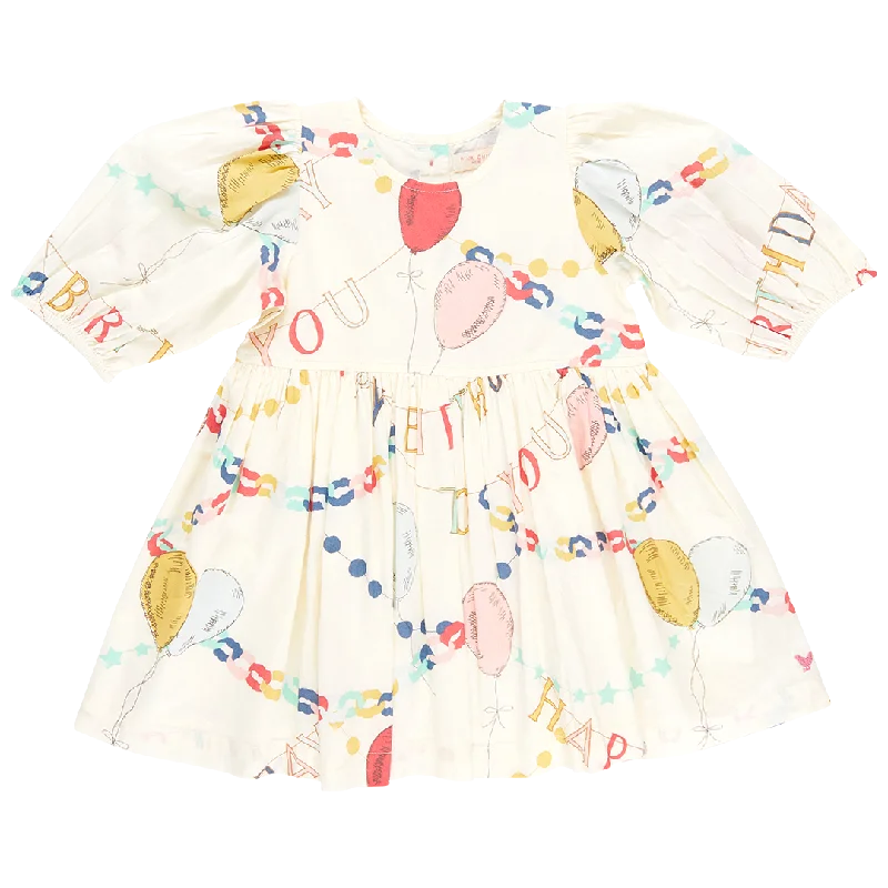 Girls Brooke Dress - Birthday Garland