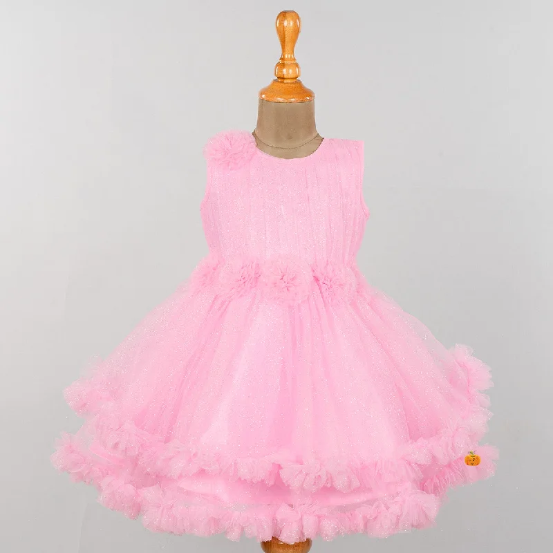 Glittery Frill Frock for Girls