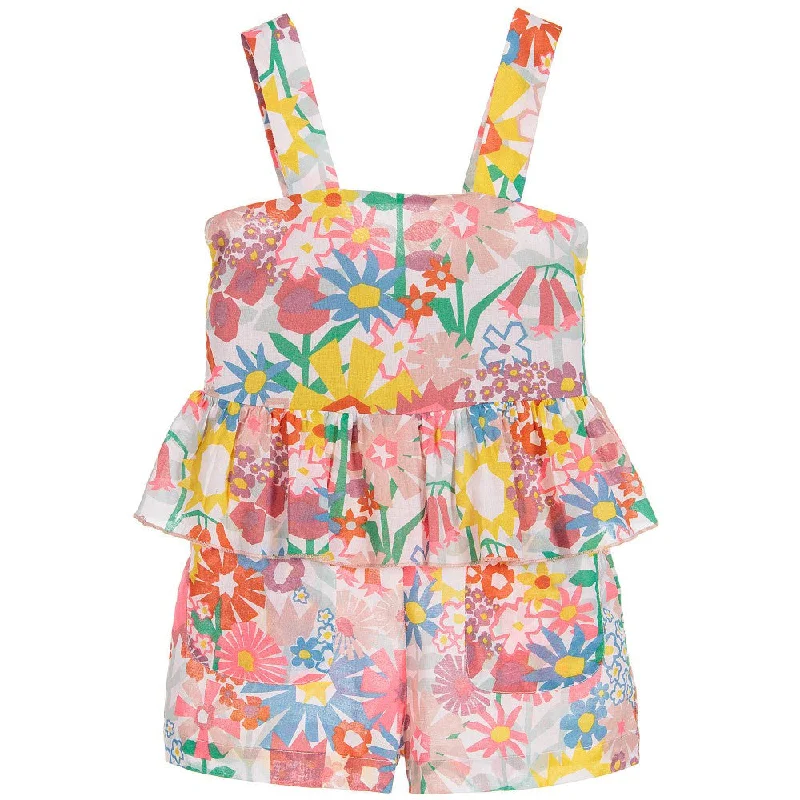 Girls Floral Romper